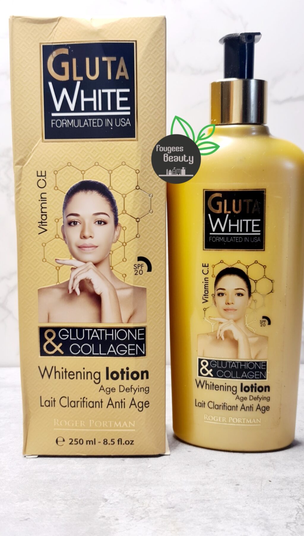 Gluta White Glutathione Collagen Whitening Lotion Fougees Beauty