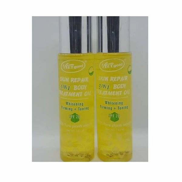 Megamagbeautyworld - Veet gold 3 in 1 body treatment oil - Whitening -  Firming -. Toning %pure plants extracts Spf 20 Price 2500 #toning #firming  #whitening #oils #pure #plants #extracts #saturday